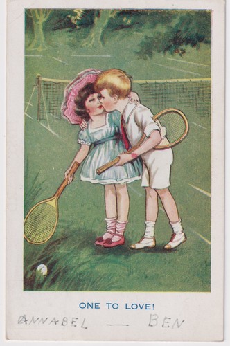 Wwii tennis postcard one - wwii,