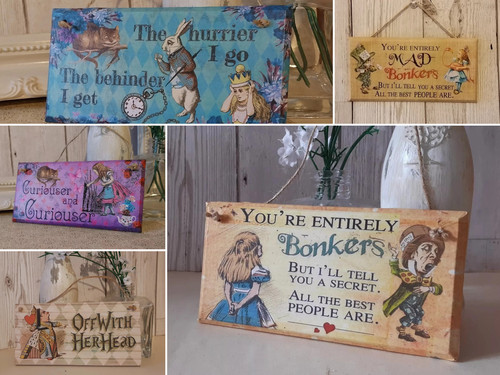 Alice wonderland mdf wooden - mdf,