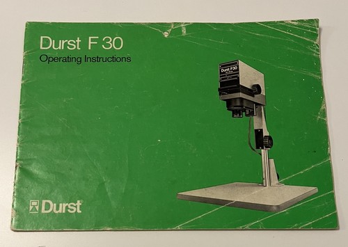 Durst f30 enlarger manual - durst,