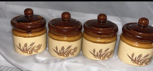 Vintage stoneware condiment - stoneware,