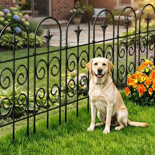 Arched black metal garden - arched,