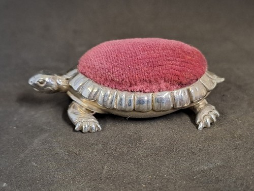Novelty solid silver tortoise - solid,