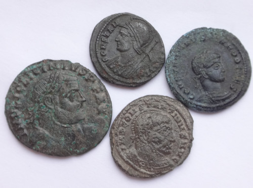 Lot roman bronze coins - lot, 12