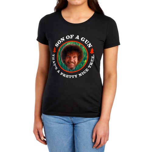 Bob ross son - gun, womens