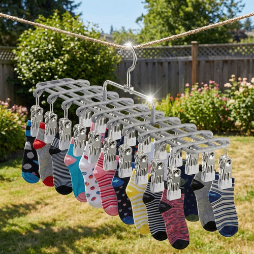 Stainless steel clips sock - stainless,
