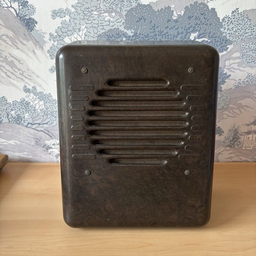 Vintage brown bakelite low - vintage,