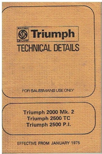 Triumph 2000 mk2 2500 - tc, &