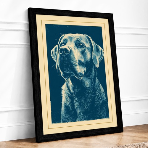 Gentle labrador portrait - gentle,