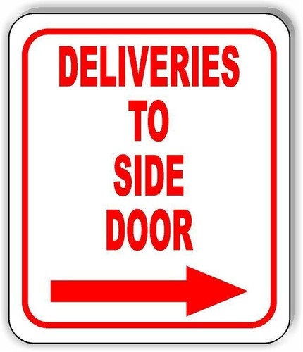 Deliveries side door right - to,