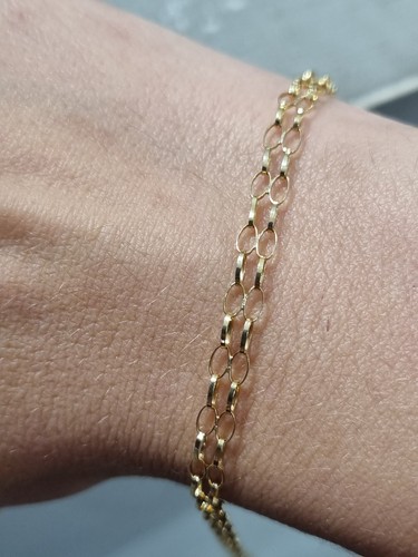 9ct yellow gold double row - 9ct,