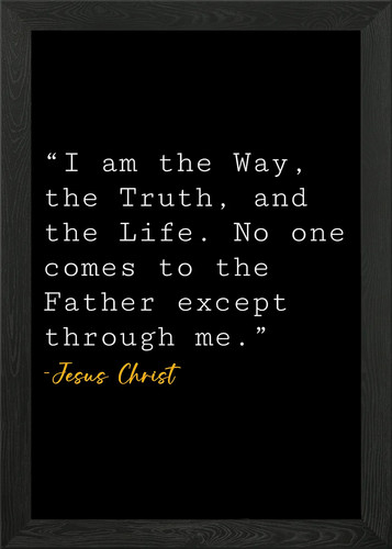 Jesus christ quote framed wall - jesus,