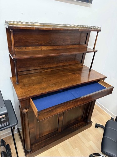 Vintage dark wood - , sideboard