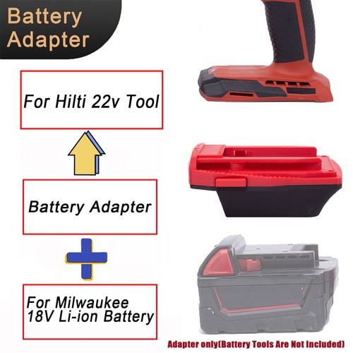 Battery adapter for - adapter, milwaukee