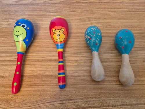 Wooden maracas rattles kids - wooden, maracas/rattles