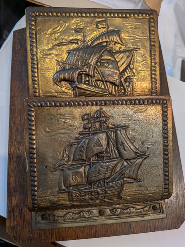 Vintage brass embossed - brass,