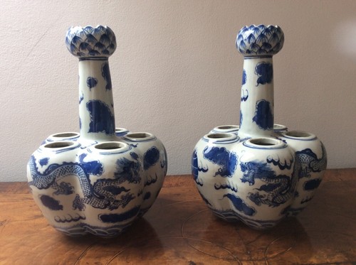 Antique chinese tulip vases - antique,
