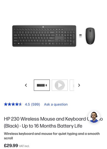 230 wireless keyboard - 230,