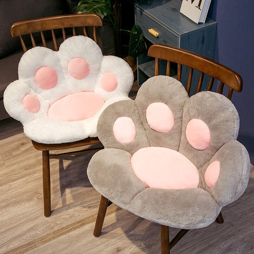 Cat paw plush cushion - paw,
