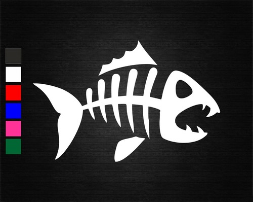 Fish skeleton jdm vinyl - fish,