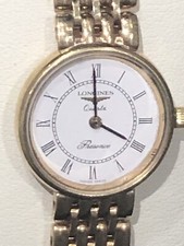 Longines 9ct gold ladies watch - ladies,