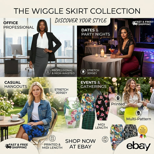 Womens bodycon midi skirt - bodycon,