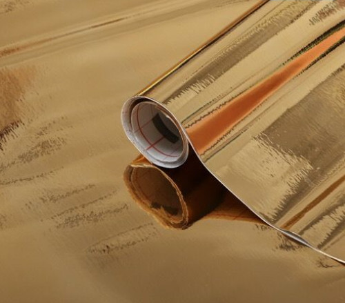 45cm metallic glossy gold - 1m,