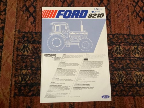 Ford 8210 sales leaflet - sales,