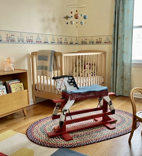 Vintage wooden glider rocking - vintage,