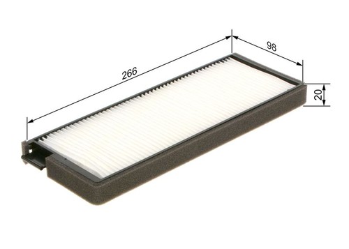 Filter cabin air - bosch, 987