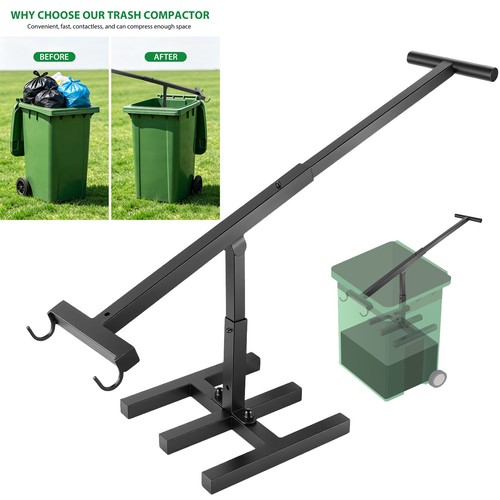 Wheelie bin compactor press - compactor,