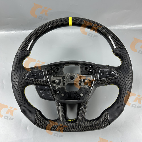 Custom black leather carbon