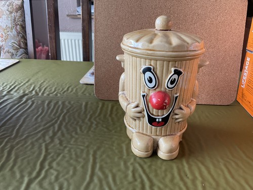 Vintage dusty bin ceramic - bin,