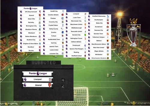 Teamcards for subbuteo - for,