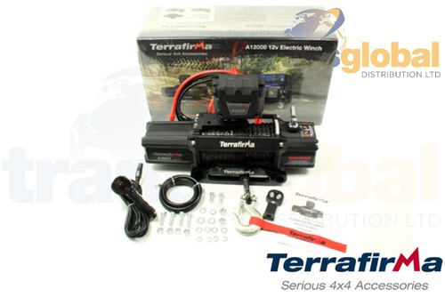 4x4 12000lb synthetic rope 12v - 4x4,