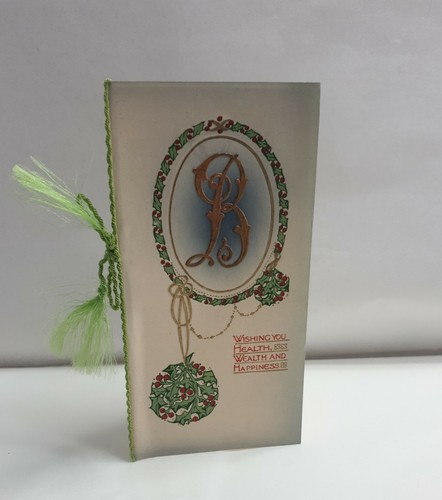 Antique christmas card - christmas,