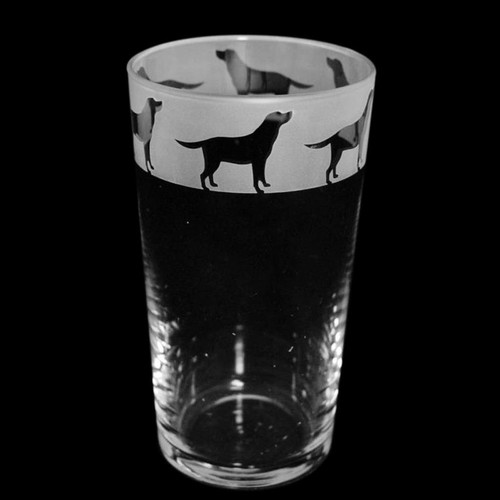 Beer pint glass hand etched - pint,