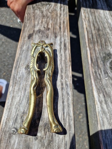 Vintage solid brass nut - solid,
