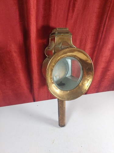 Antique copper carriage lamp - antique,