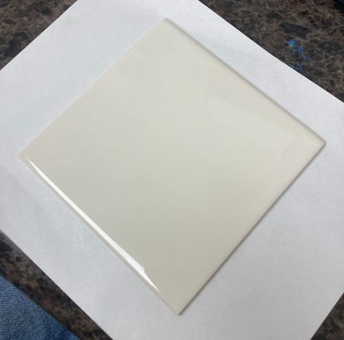 6x6 tile glossy ivory white - tile,