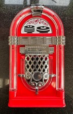 Vintage 15cm tall jukebox - tall,