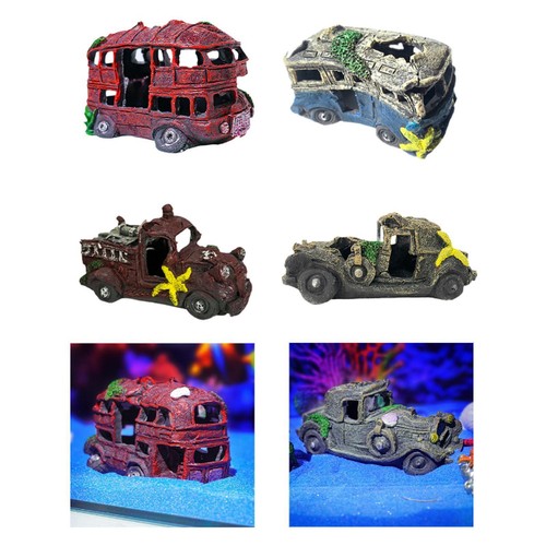 Auto wreck aquarium decoration - wreck,