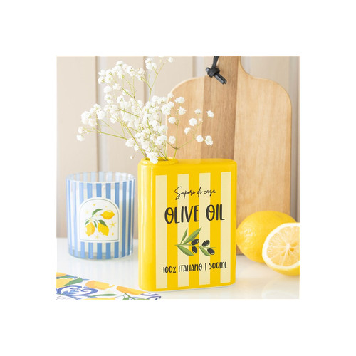 Olive oil flower vase - flower,