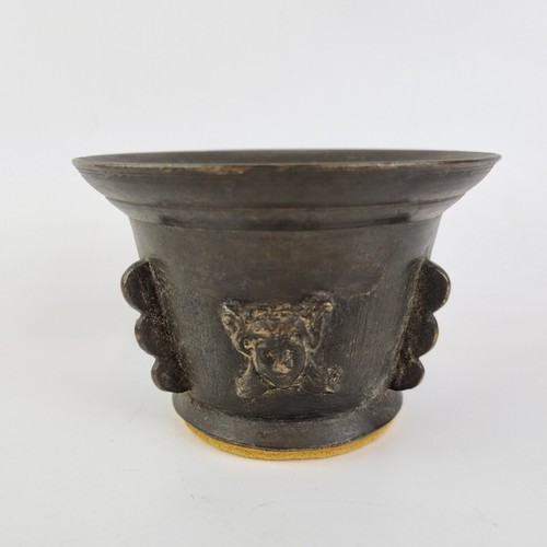 Vintage bronze mortar - vintage,