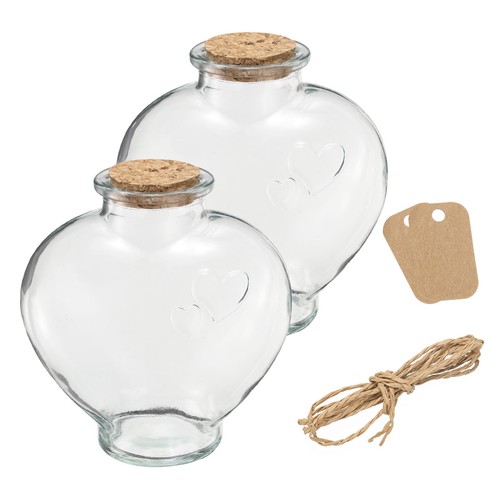 2pcs 400ml heart shaped - 2pcs, 12