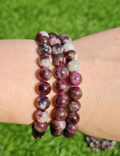 Pink tourmaline bracelet - pink,