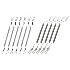 6pcs fishing coiled lanyard - coiled,