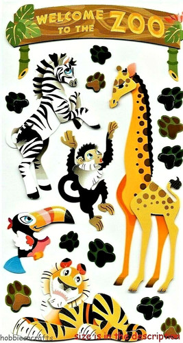 Welcome the zoo sticko - sticko, 3-d
