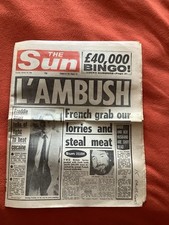 Page 3 Girl Angie Layne Sun Freddie Star January 12 1984 Original Newspaper 