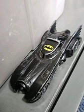 Vintage 1989 ERTL Diecast Black Batmobile Toy Car Batman DC Comics Loose