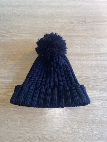 Black winter beanie bobble - bobble, hat